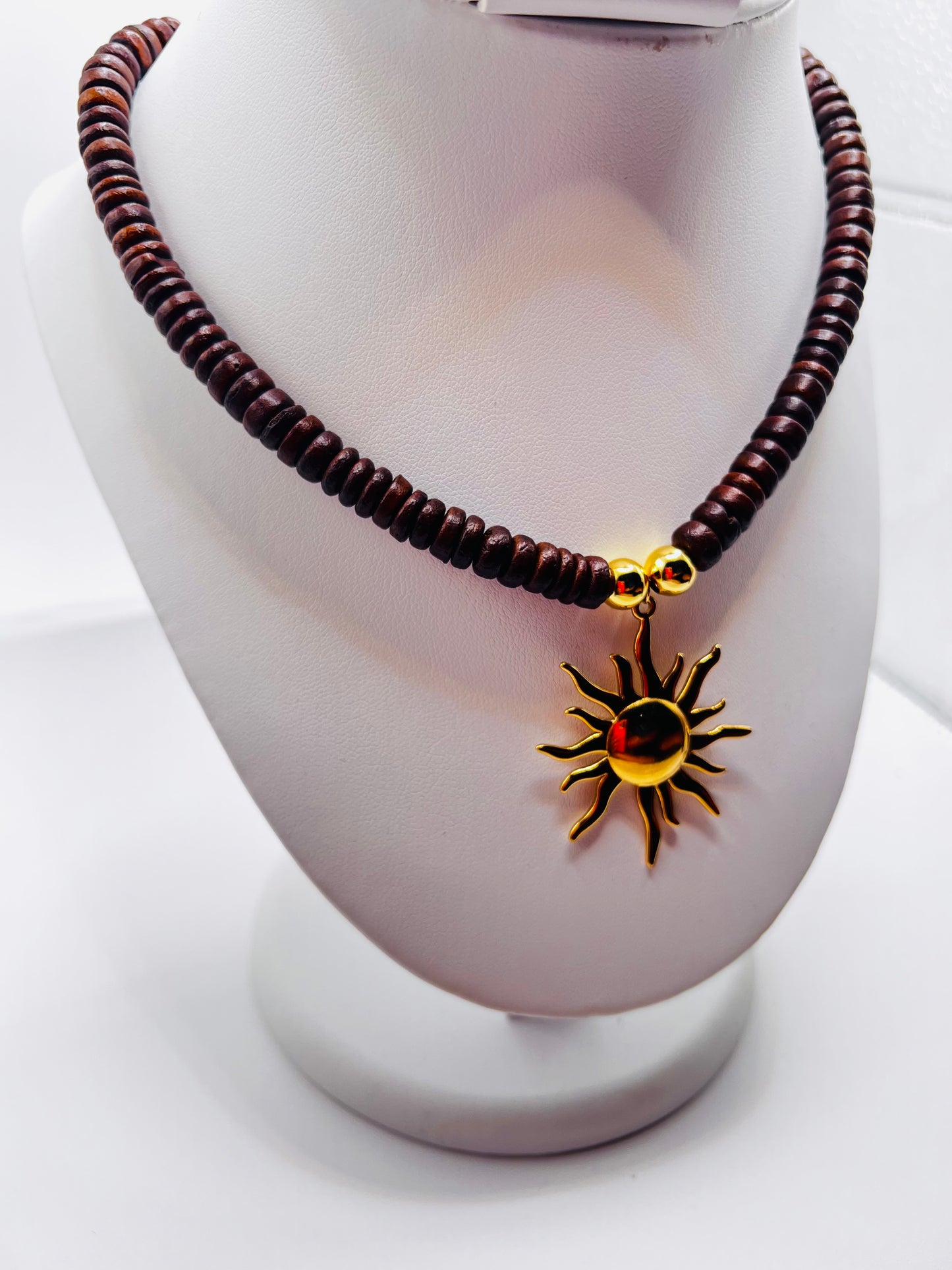 disc beads necklace